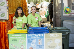 The UA Compost Cats help TMY divert nearly 50 percent of waste from the landfill through recycling and compost. (Photo: Steven Meckler) The UA Compost Cats help TMY divert nearly 50 percent of waste from the landfill through recycling and compost. (Photo: Steven Meckler)